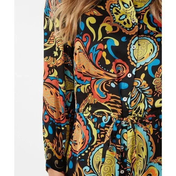 NWT ESQUALO Untamed Party Paisley Print Dress - Picture 6 of 9